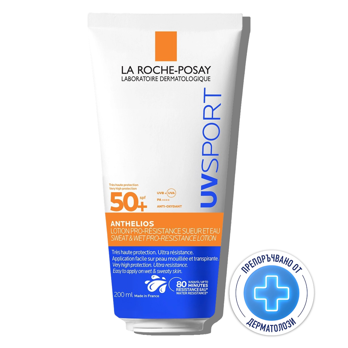 ANTHELIOS UVSPORT ЛОСИОН ЗА ЗАЩИТА ОТ СЛЪНЦЕ С МНОГО ВИСОКА ЗАЩИТА SPF50+